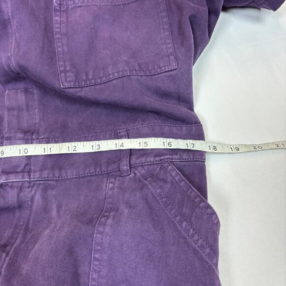 Big Bud Press Purple Short Sleeve Jumpsuit Women's XL Boho Indie Twee - Picture 7 of 11